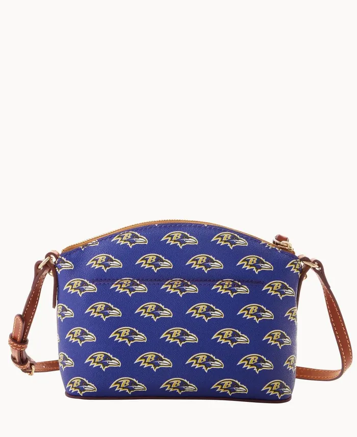 Dooney and Bourke Crossbodies NFL Ravens Suki Crossbody Med Wristlet Ravens 8211 WomenMen