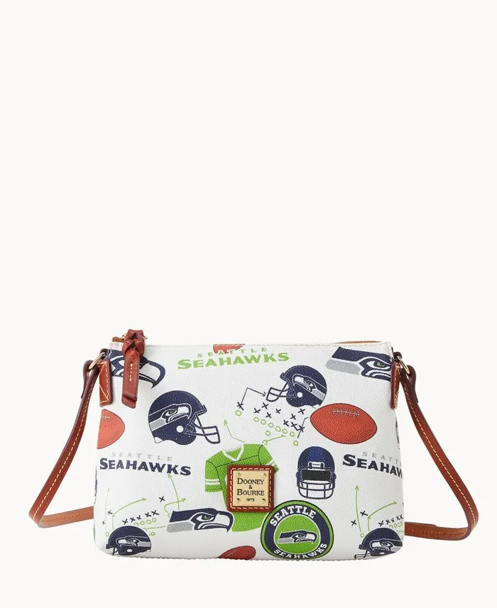 Dooney and Bourke Crossbodies NFL Seahawks Crossbody Pouchette Seahawks 8211 WomenMen Dooney and Bourke Crossbodies NFL Seahawks Crossbody Pouchette Seahawks 8211 WomenMen