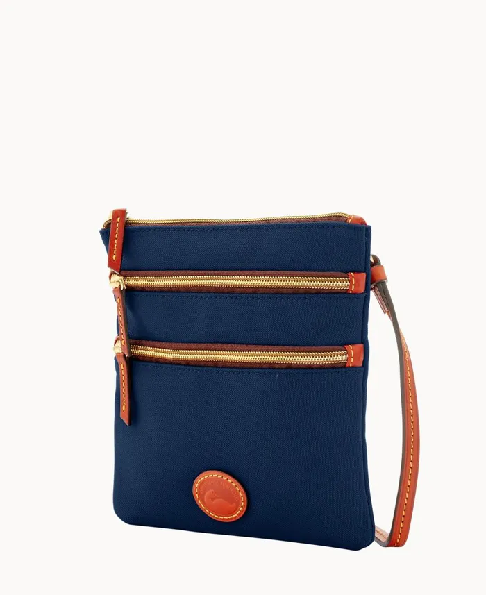 Dooney and Bourke Crossbodies Nylon North South Triple Zip Navy 8211 WomenMen Dooney and Bourke Crossbodies Nylon North South Triple Zip Navy 8211 WomenMen