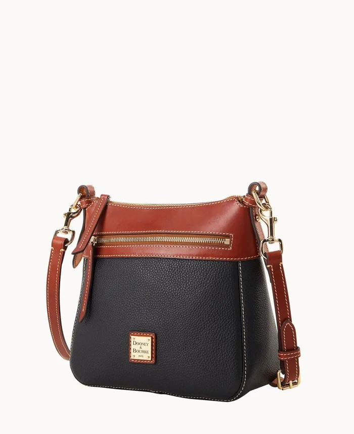 Dooney and Bourke Crossbodies Pebble Grain Crossbody 25 Black 8211 WomenMen