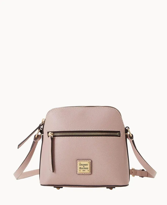 Dooney and Bourke Crossbodies Sorrento Zip Domed Crossbody Mushroom 8211 WomenMen Dooney and Bourke Crossbodies Sorrento Zip Domed Crossbody Mushroom 8211 WomenMen