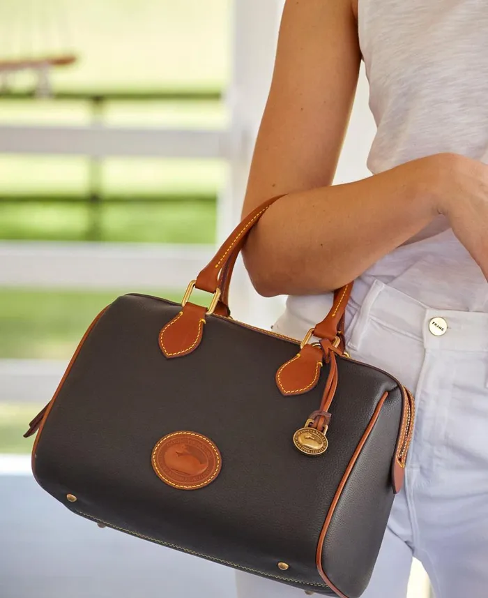 Dooney and Bourke Satchels All Weather Leather 30 Barrel Satchel 28 Black 8211 WomenMen Dooney and Bourke Satchels All Weather Leather 30 Barrel Satchel 28 Black 8211 WomenMen