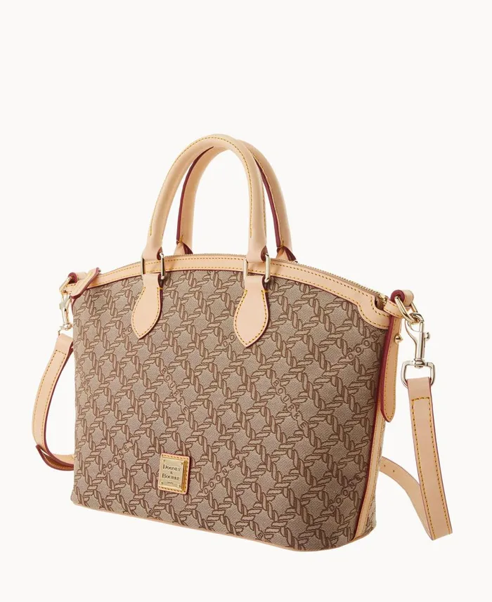 Dooney and Bourke Satchels Maritime Domed Satchel Brown 8211 WomenMen