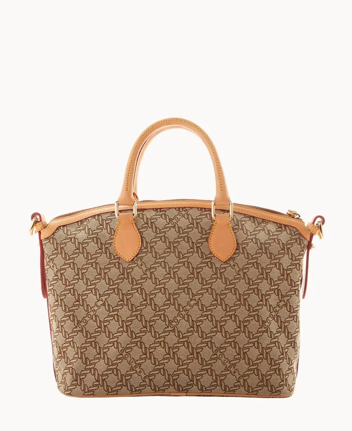 Dooney and Bourke Satchels Maritime Domed Satchel Brown 8211 WomenMen