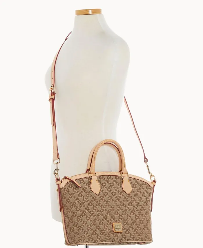 Dooney and Bourke Satchels Maritime Domed Satchel Brown 8211 WomenMen