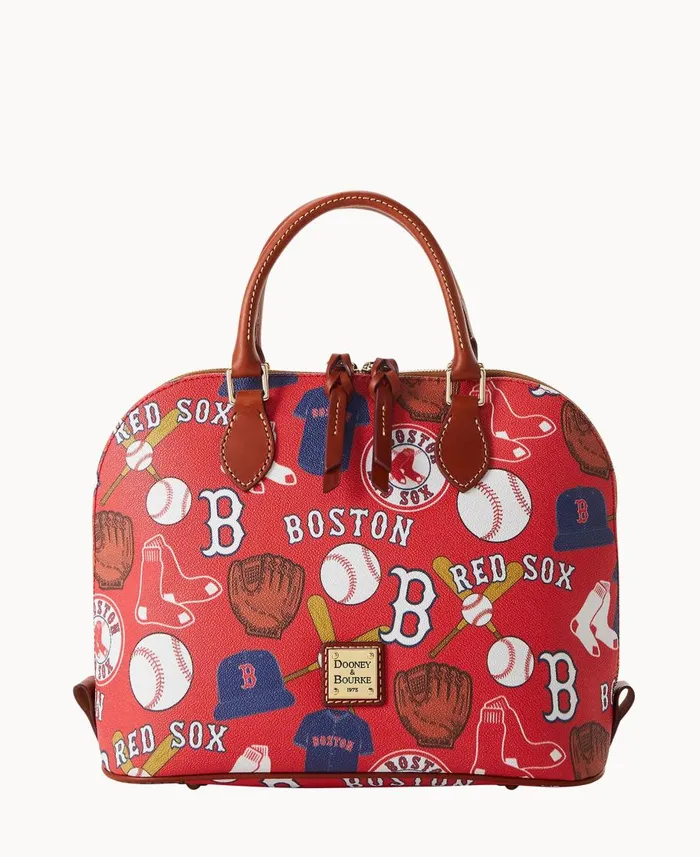Dooney and Bourke Satchels MLB Red Sox Zip Zip Satchel Red Sox 8211 WomenMen