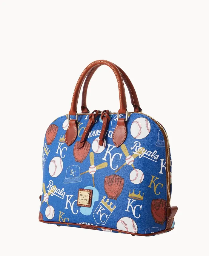 Dooney and Bourke Satchels MLB Royals Zip Zip Satchel Royals 8211 WomenMen