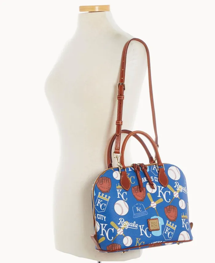 Dooney and Bourke Satchels MLB Royals Zip Zip Satchel Royals 8211 WomenMen