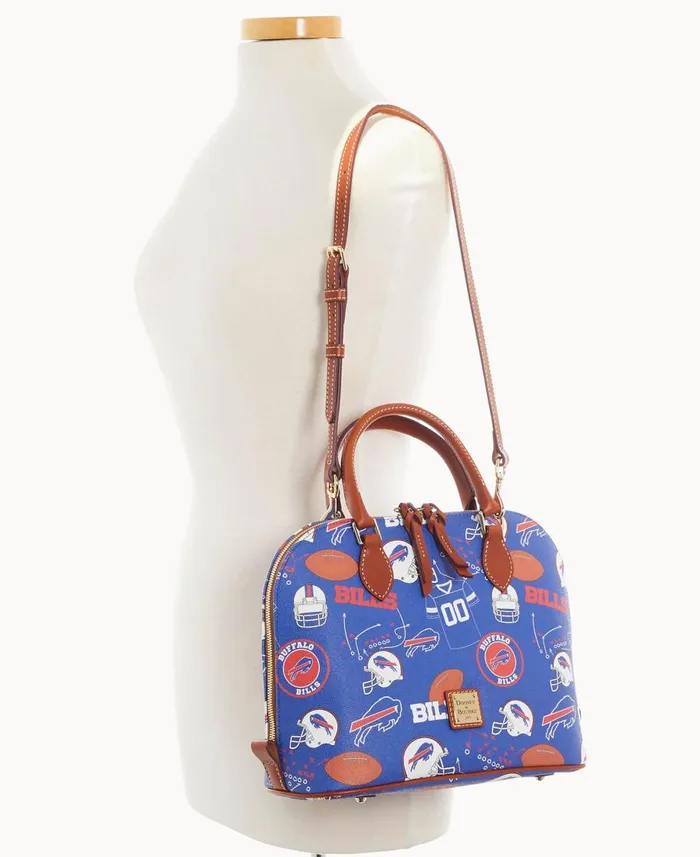 Dooney and Bourke Satchels NFL Bills Zip Zip Satchel Bills 8211 WomenMen