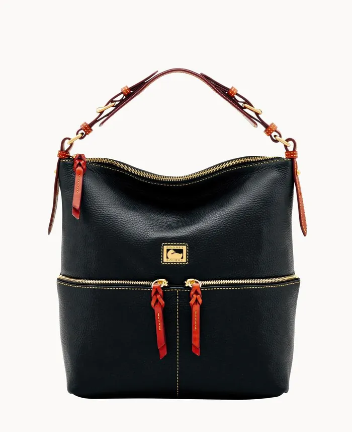 Dooney and Bourke Shoulder Bags Dillen Medium Pocket Sac Black 8211 WomenMen