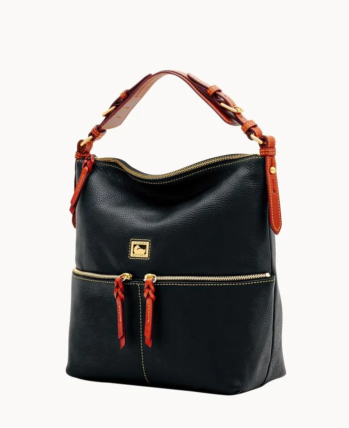 Dooney and Bourke Shoulder Bags Dillen Medium Pocket Sac Black 8211 WomenMen Dooney and Bourke Shoulder Bags Dillen Medium Pocket Sac Black 8211 WomenMen