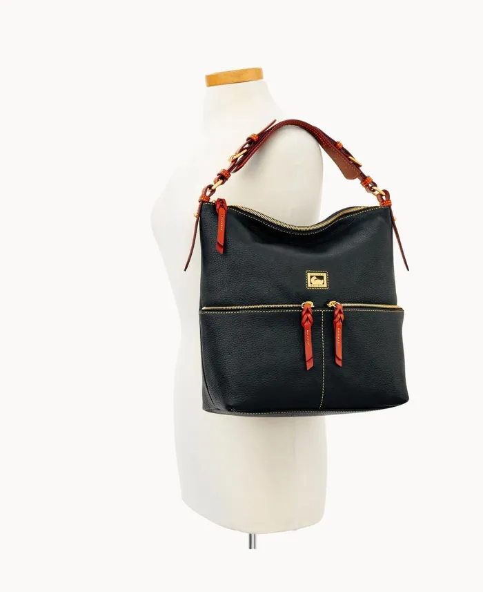 Dooney and Bourke Shoulder Bags Dillen Medium Pocket Sac Black 8211 WomenMen Dooney and Bourke Shoulder Bags Dillen Medium Pocket Sac Black 8211 WomenMen