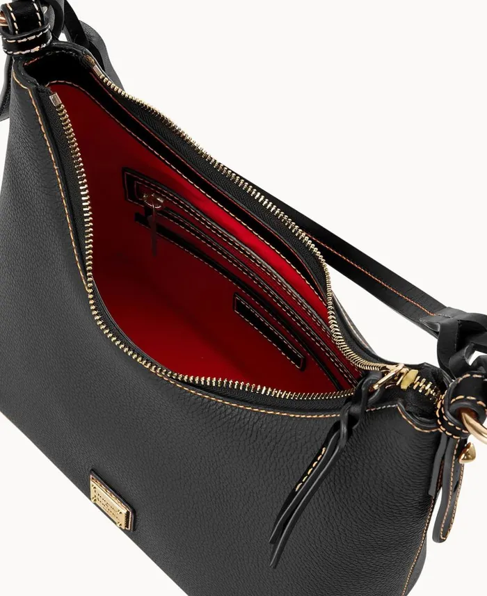 Dooney and Bourke Shoulder Bags Pebble Grain Bryce Hobo Black Black 8211 WomenMen Dooney and Bourke Shoulder Bags Pebble Grain Bryce Hobo Black Black 8211 WomenMen