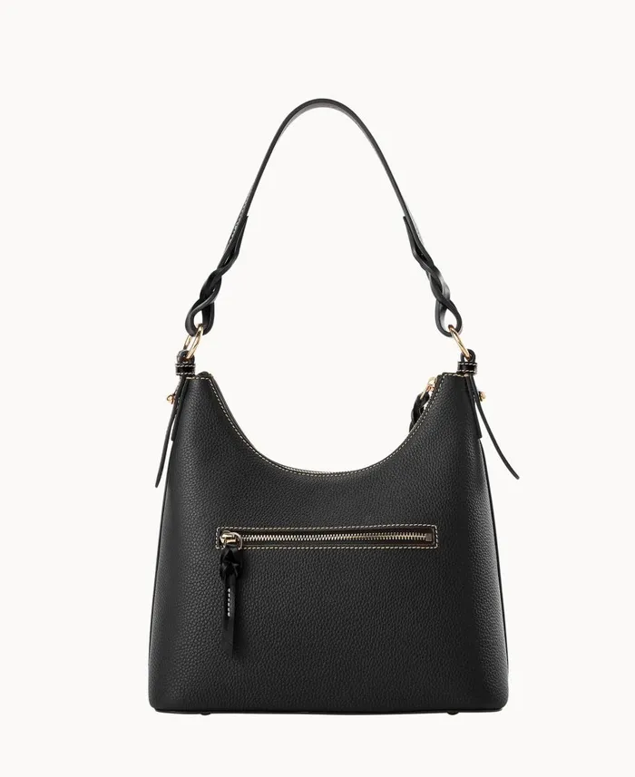 Dooney and Bourke Shoulder Bags Pebble Grain Bryce Hobo Black Black 8211 WomenMen Dooney and Bourke Shoulder Bags Pebble Grain Bryce Hobo Black Black 8211 WomenMen