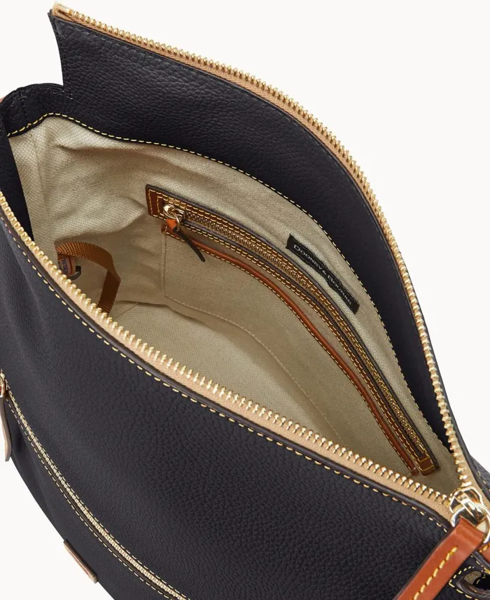 Dooney and Bourke Shoulder Bags Pebble Grain Large Sac Black 8211 WomenMen