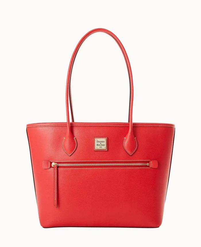 Dooney and Bourke Totes Saffiano Tote Tomato 8211 WomenMen
