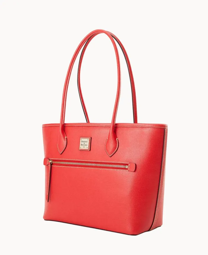 Dooney and Bourke Totes Saffiano Tote Tomato 8211 WomenMen