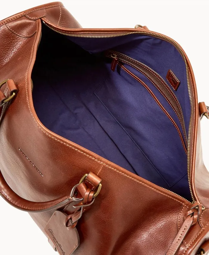 Dooney and Bourke Travel Florentine Gym Bag Chestnut 8211 WomenMen