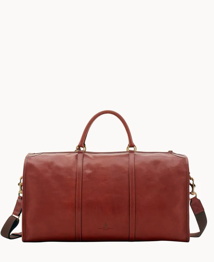 Dooney and Bourke Travel Florentine Gym Bag Chestnut 8211 WomenMen