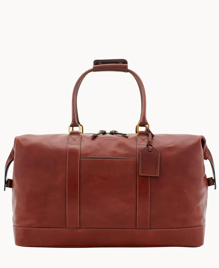Dooney and Bourke Travel Florentine Medium Duffle Chestnut 8211 WomenMen