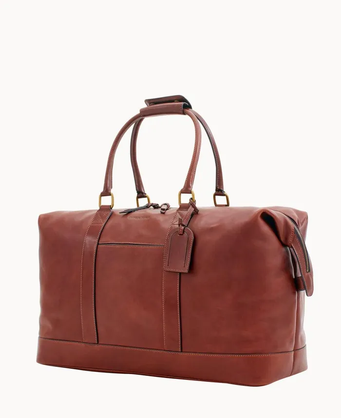Dooney and Bourke Travel Florentine Medium Duffle Chestnut 8211 WomenMen