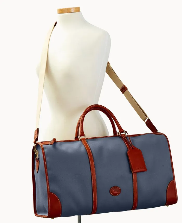 Dooney and Bourke Travel Getaway Cabriolet Gym Bag Dark Grey 8211 WomenMen