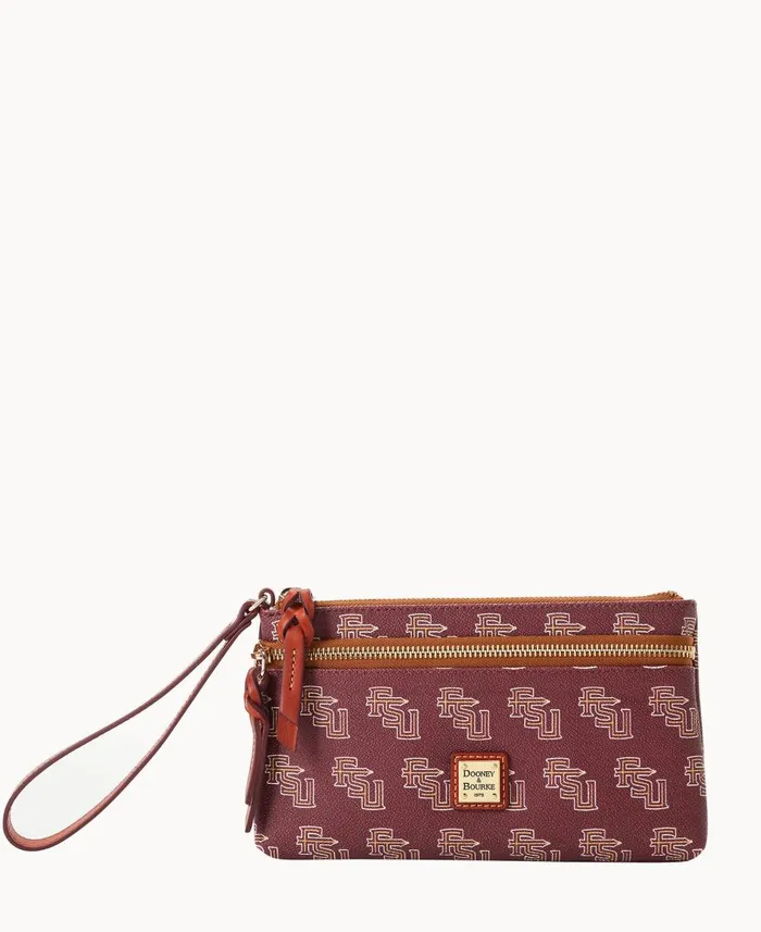 Dooney and Bourke Wallets Collegiate Florida State Double Zip Wristlet Florida State University 8211 WomenMen Dooney and Bourke Wallets Collegiate Florida State Double Zip Wristlet Florida State University 8211 WomenMen