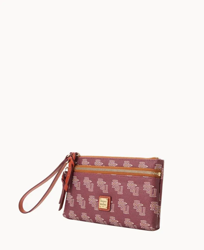 Dooney and Bourke Wallets Collegiate Florida State Double Zip Wristlet Florida State University 8211 WomenMen Dooney and Bourke Wallets Collegiate Florida State Double Zip Wristlet Florida State University 8211 WomenMen
