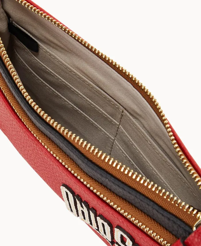 Dooney and Bourke Wallets Collegiate Ohio State Double Zip Wristlet Ohio State 8211 WomenMen Dooney and Bourke Wallets Collegiate Ohio State Double Zip Wristlet Ohio State 8211 WomenMen
