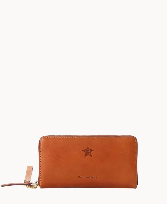 Dooney and Bourke Wallets MLB Astros Large Zip Around Wristlet Astros 8211 WomenMen Dooney and Bourke Wallets MLB Astros Large Zip Around Wristlet Astros 8211 WomenMen