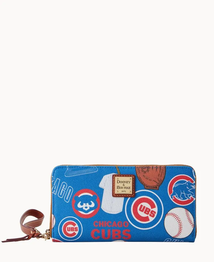 Dooney and Bourke Wallets MLB Cubs Large Zip Around Wristlet Cubs 8211 WomenMen Dooney and Bourke Wallets MLB Cubs Large Zip Around Wristlet Cubs 8211 WomenMen