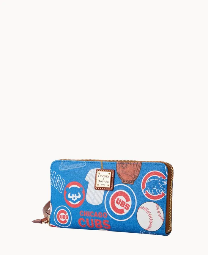 Dooney and Bourke Wallets MLB Cubs Large Zip Around Wristlet Cubs 8211 WomenMen Dooney and Bourke Wallets MLB Cubs Large Zip Around Wristlet Cubs 8211 WomenMen