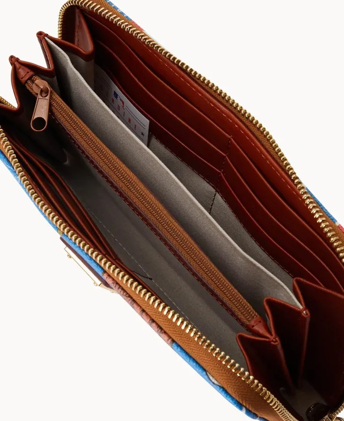 Dooney and Bourke Wallets MLB Cubs Large Zip Around Wristlet Cubs 8211 WomenMen Dooney and Bourke Wallets MLB Cubs Large Zip Around Wristlet Cubs 8211 WomenMen