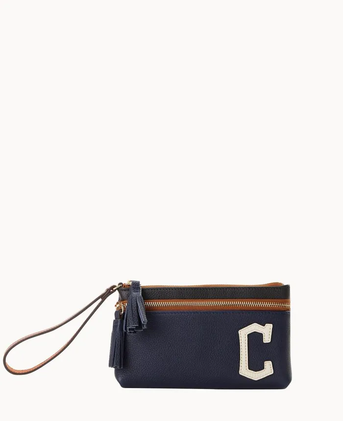 Dooney and Bourke Wallets MLB Guardians Double Zip Wristlet Guardians 8211 WomenMen Dooney and Bourke Wallets MLB Guardians Double Zip Wristlet Guardians 8211 WomenMen