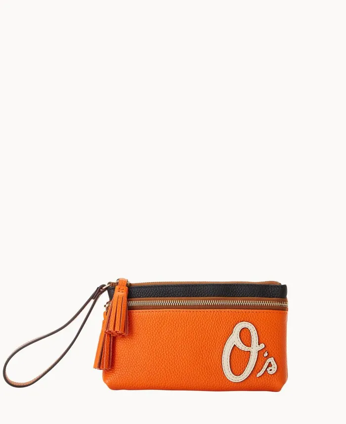 Dooney and Bourke Wallets MLB Orioles Double Zip Wristlet Orioles 8211 WomenMen Dooney and Bourke Wallets MLB Orioles Double Zip Wristlet Orioles 8211 WomenMen