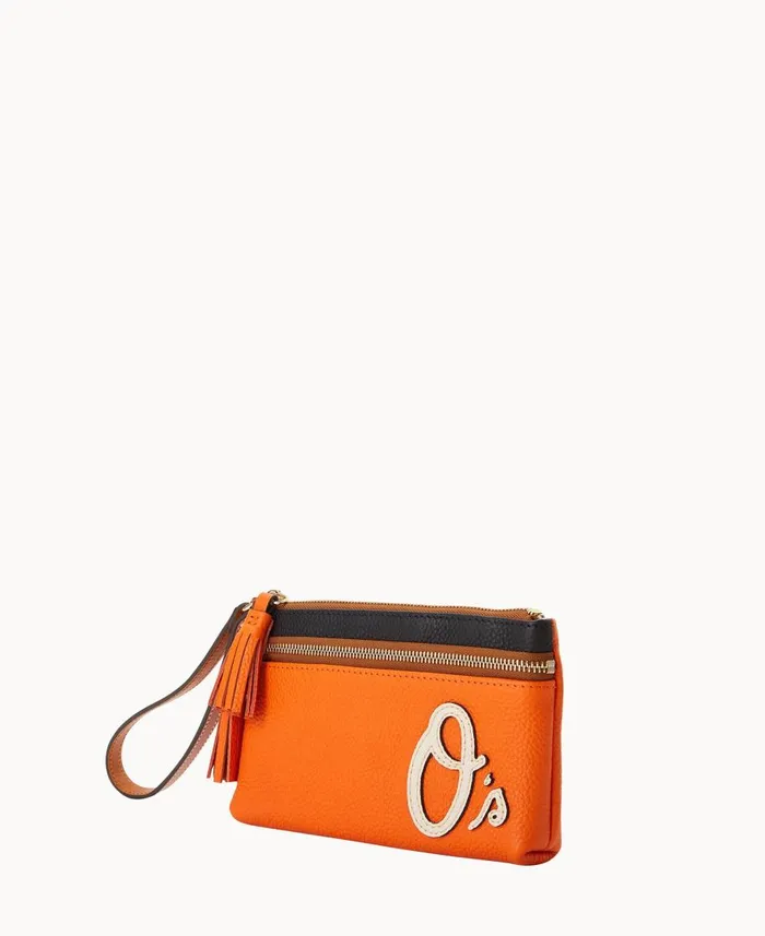 Dooney and Bourke Wallets MLB Orioles Double Zip Wristlet Orioles 8211 WomenMen Dooney and Bourke Wallets MLB Orioles Double Zip Wristlet Orioles 8211 WomenMen