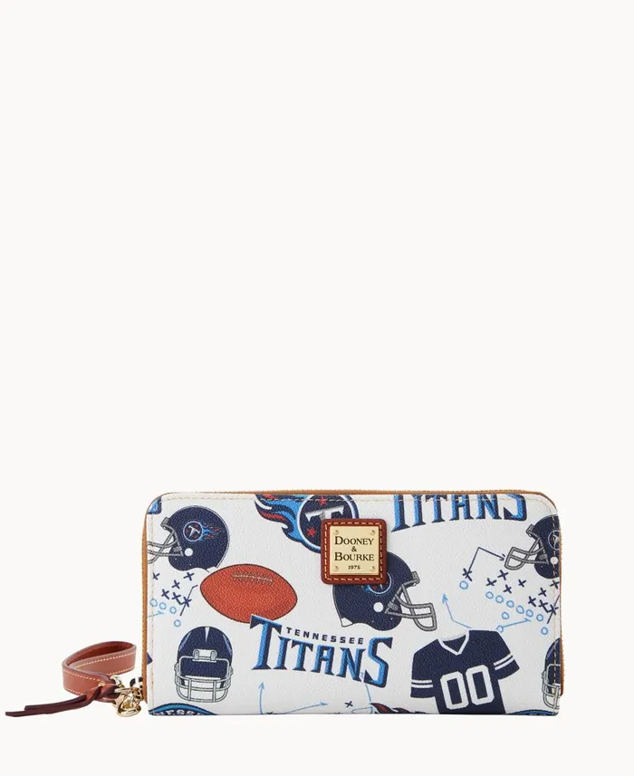 Dooney and Bourke Wallets NFL Titans Large Zip Around Wristlet Titans 8211 WomenMen Dooney and Bourke Wallets NFL Titans Large Zip Around Wristlet Titans 8211 WomenMen