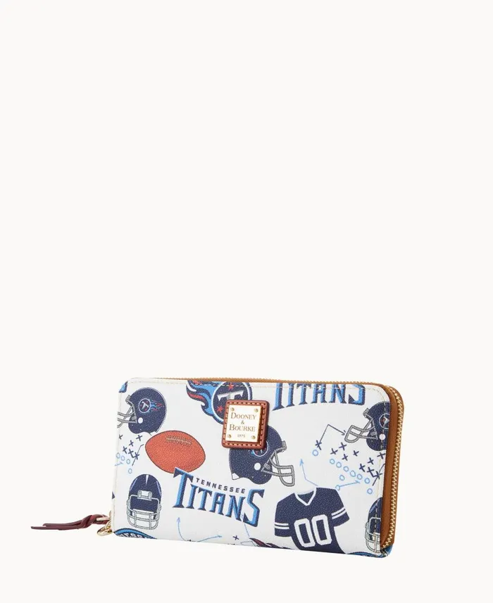 Dooney and Bourke Wallets NFL Titans Large Zip Around Wristlet Titans 8211 WomenMen Dooney and Bourke Wallets NFL Titans Large Zip Around Wristlet Titans 8211 WomenMen