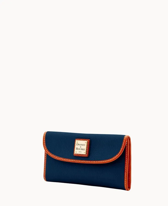 Dooney and Bourke Wallets Pebble Grain Continental Clutch Midnight Blue 8211 WomenMen Dooney and Bourke Wallets Pebble Grain Continental Clutch Midnight Blue 8211 WomenMen