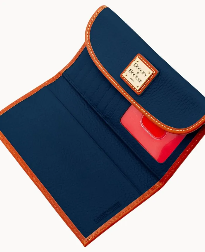 Dooney and Bourke Wallets Pebble Grain Continental Clutch Midnight Blue 8211 WomenMen Dooney and Bourke Wallets Pebble Grain Continental Clutch Midnight Blue 8211 WomenMen