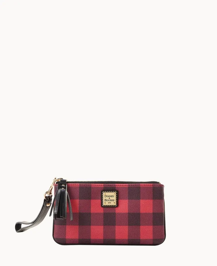 Dooney and Bourke Wallets Tucker Small Carrington Wristlet Red 8211 WomenMen