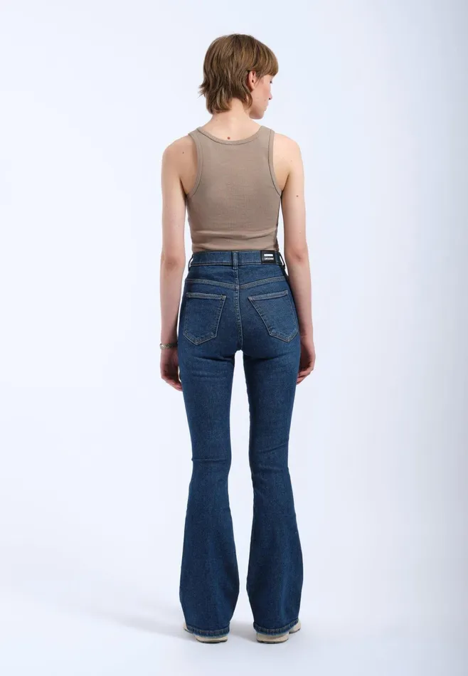 Dr Denim Flare and Bootcut Women Moxy Flare 8211 Cape Dark Used Cape Dark Used