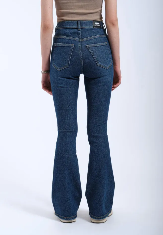 Dr Denim Flare and Bootcut Women Moxy Flare 8211 Cape Dark Used Cape Dark Used
