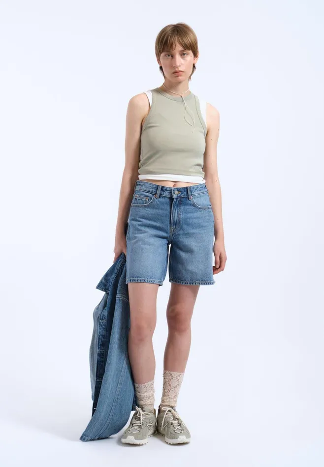 Dr Denim Shorts Women Arch Shorts 8211 Bay Sky Used Bay Sky Used