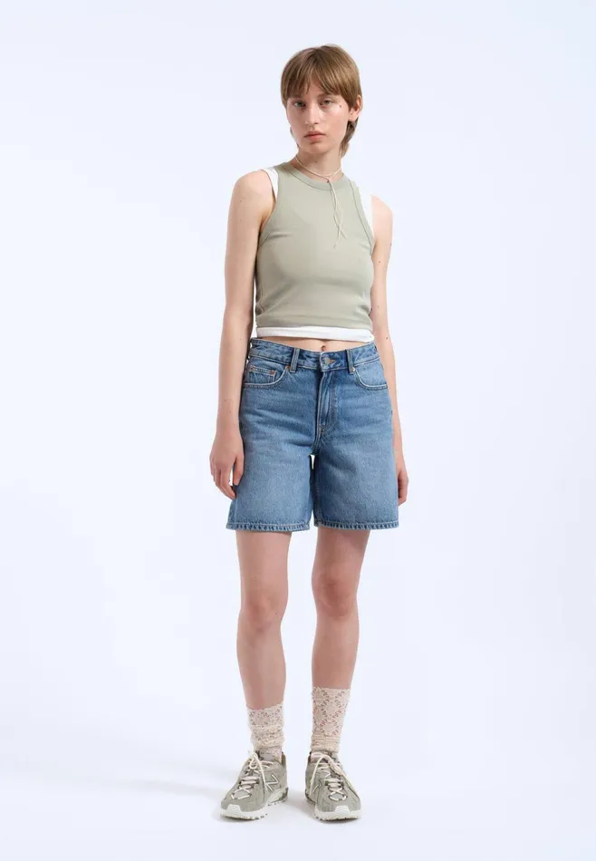 Dr Denim Shorts Women Arch Shorts 8211 Bay Sky Used Bay Sky Used