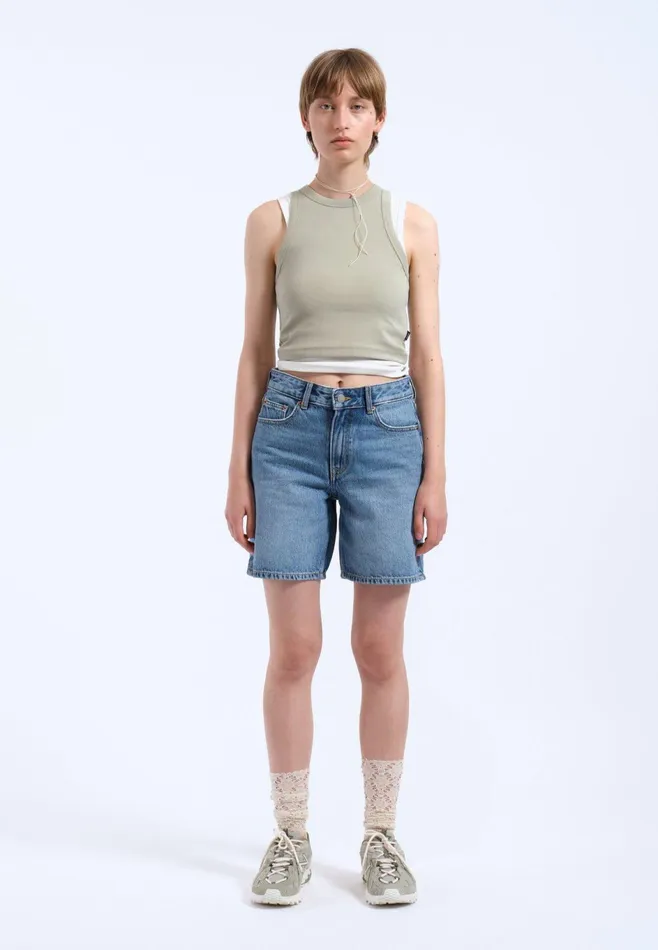 Dr Denim Shorts Women Arch Shorts 8211 Bay Sky Used Bay Sky Used