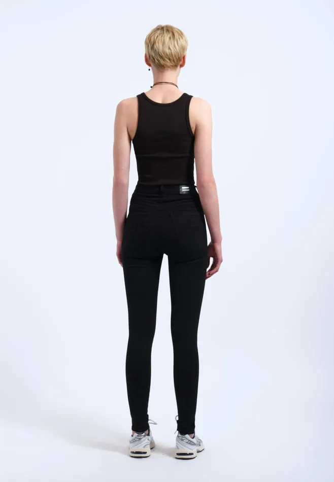 Dr Denim Super Skinny Women Moxy 8211 Black Black