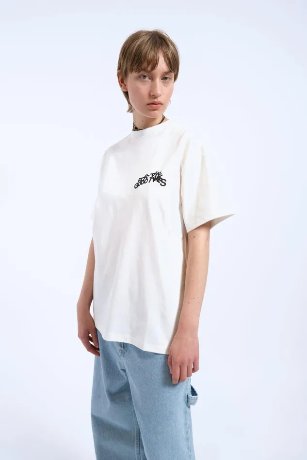 Dr Denim Tees and Longsleeves Men Trooper Tee 8211 Off White The Good TImes Off White The Good Times