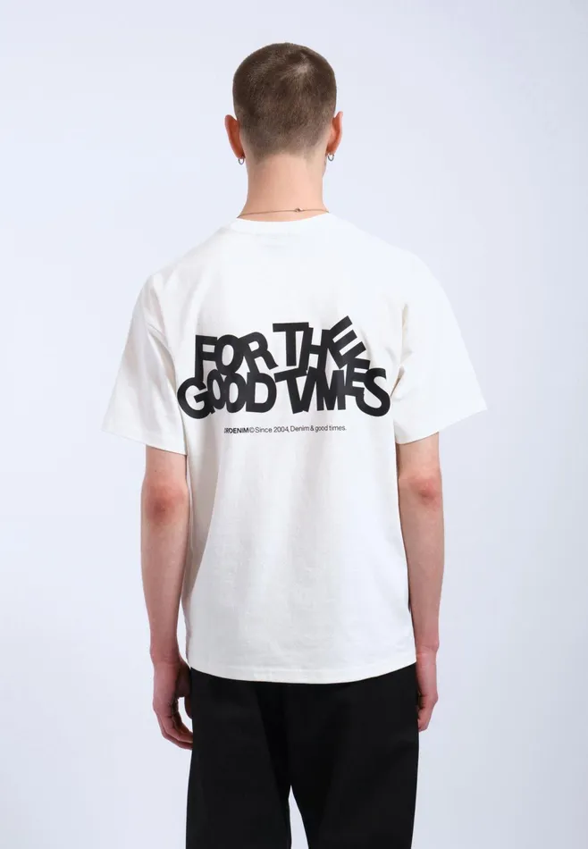 Dr Denim Tees and Longsleeves Men Trooper Tee 8211 Off White The Good TImes Off White The Good Times