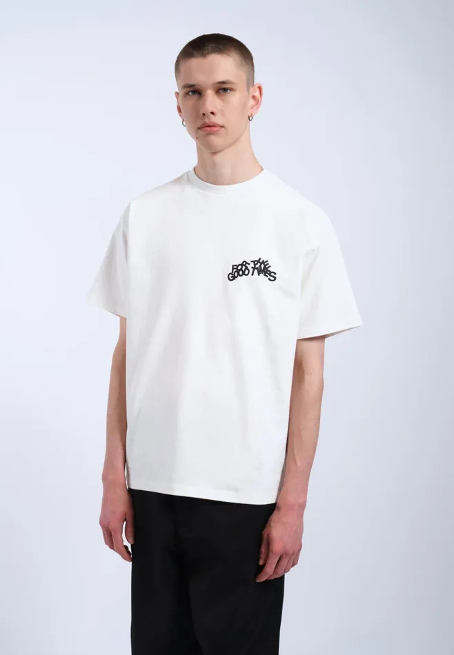 Dr Denim Tees and Longsleeves Men Trooper Tee 8211 Off White The Good TImes Off White The Good Times